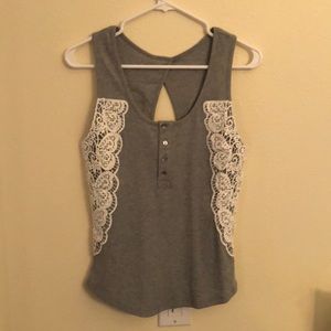 NWOT Venus Henley Embellished Tank